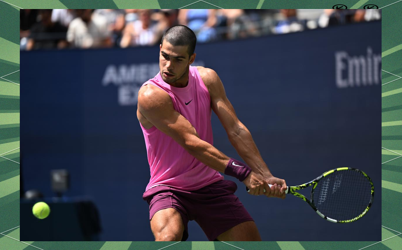 英国网球队鏖战德国网球队，阿尔卡拉斯关键制胜