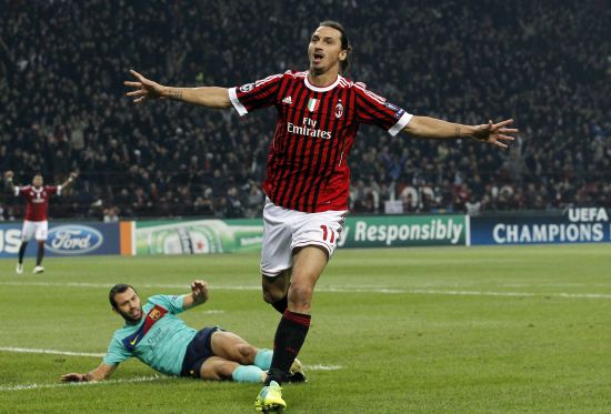 巴萨绝杀波兰，伊布高光表现