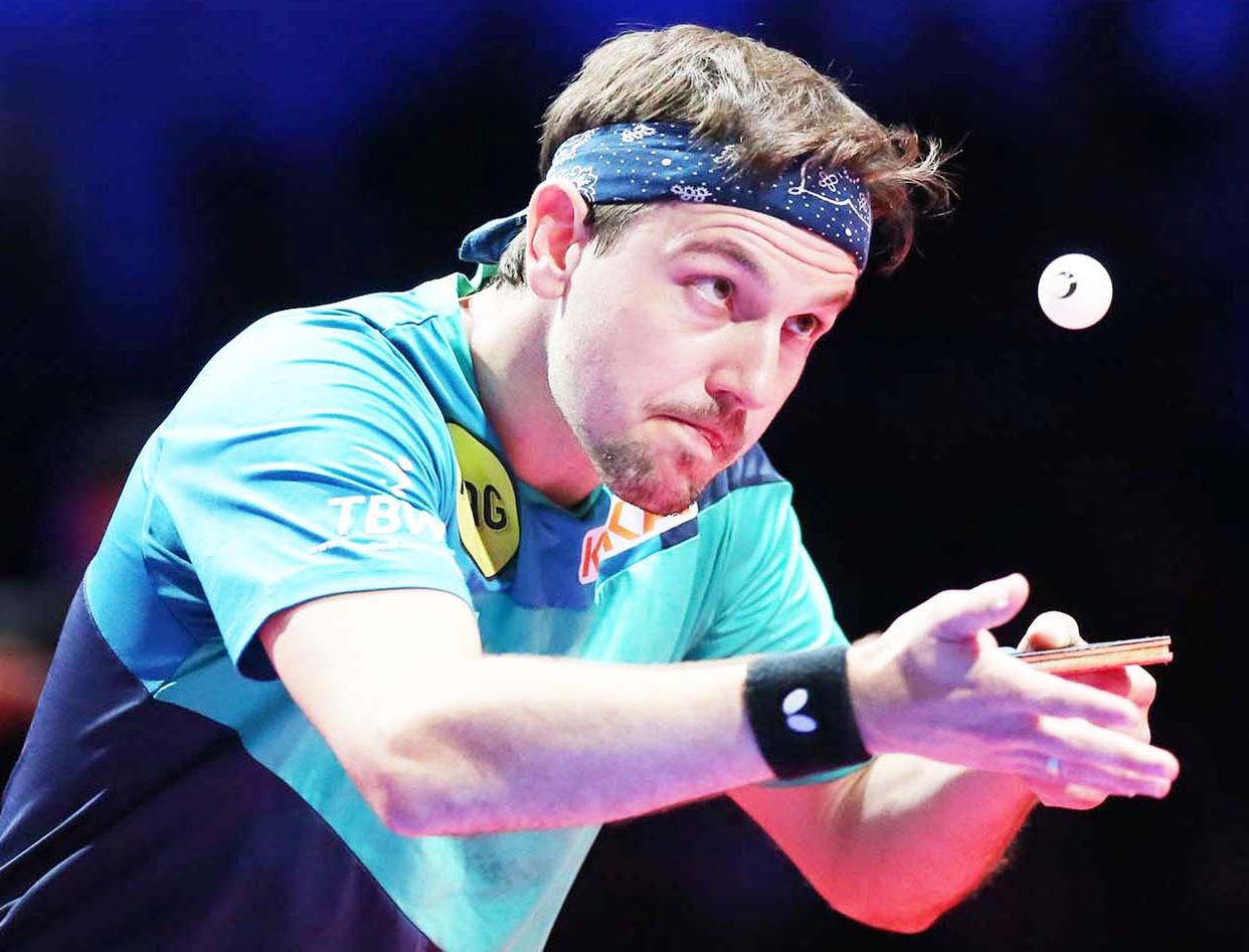 法国乒乓球队绝杀德国乒乓球队，波尔送出助攻